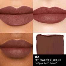 Nars Powermatte 霧面唇膏 105 No Satisfaction (深紅褐色) 1.5g/0.05 Oz | 霧面妝效 | 持久顯色 | 一抹上色 | 全天舒適 | 抗暈染 | 高飽和色彩 | 奶油轉霧面質地 | 輕盈 - 105 No Satisfaction - 查看 2
