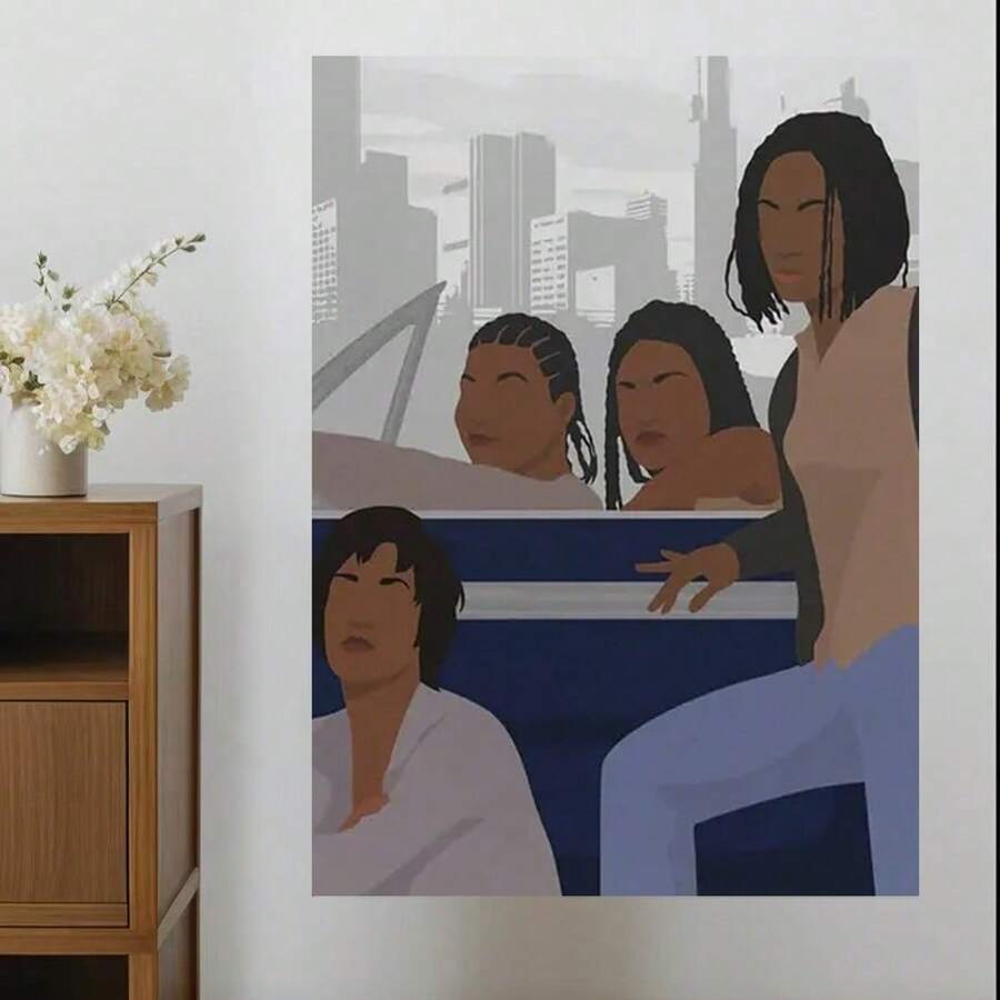 1 幅帆布海报 经典电影海报 90 年代海报 嘻哈海报 墙面装饰 房间装饰 墙面装饰 墙面艺术 无框 - 2 - 查看 1