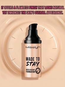 MISSLYN - 2pcs Foundation And Concealer Set, Waterproof Long-Lasting Foundation, Even Complexion, Waterproof, Long-Lasting, Smudge-Proof, Smooth Texture, High Coverage, Nourishing Skin