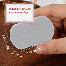 Aretes de plástico, 200 piezas Aretes invisibles transparentes deportivos, clavos de plástico transparentes, clips planos de silicona deportivos, clips de oreja de goma, aretes transparentes para trabajar - transparente - Ver 4