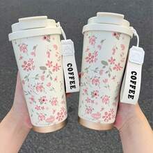 500ml Coffee Cup 316 Stainless Steel Cup Outdoor Highly Attractive Male And Female Students Car Large Capacity Water Cup Gift Cup