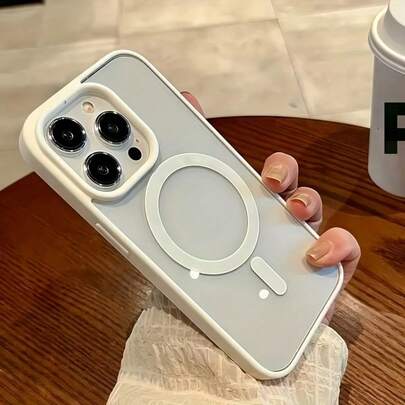 豪华透明保护壳适用于 16、15、14、13、12、11 Pro Max，采用透明亚克力设计和磁性无线充电