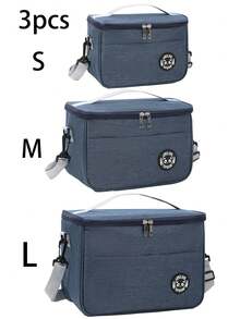 New Portable Lunch Bag Food Thermal Box Waterproof Office Cooler Lunchbox With Shoulder Strap Insulated Case,Large-Capacity Travel Hand-Held Shoulder Strap Insulated Bag, Lunch Box Bag, Student Thickened Waterproof Lunch Bag, Fresh-Keeping Aluminum Foil Picnic Bag Lunch Bag For Women Lunch Box For School For Traveling Waterproof Bag Insulated Lunch Bag - Multicolor - View 18