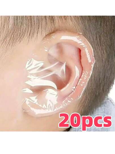 100pcs/80pcs/60pcs/40pcs/20pcs/5pcs Plastic Waterproof Ear Plugs, Suitable For Swimming, Hair Dyeing, Baking, Oil Absorption, Showering, Hair Washing And Ear Protection