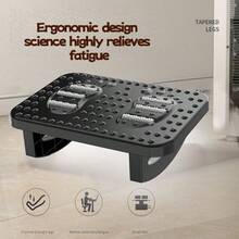 Living Room Sofa Foot Massage Stool, Internet Game Desk Foot Massage Stool, Office Sedentary Tool, Foot Pedal Anti Warping Cross Legged Desk Height Increasing Footrest, Office Footrest, Can Relieve Foot Fatigue - Multicolor - View 7