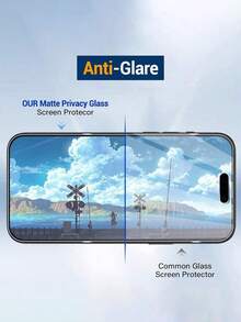 2 Packs Frosted Privacy Screen Protector, Compatible With IPhone 9H Anti-Peeping Ceramic Frosted Privacy Film, Suitable For 17/16ProMax/16E/16Plus16 Pro 16/Compatible With IPhone15ProMax/14/13/12/11/XR/X/XS/7/8, 2.5D Anti-Fingerprint Frosted Anti-Peeping Screen Protector (6.9 6.7 6.3 6.1 Inch), Full Coverage Frosted Anti-Peeping Screen Protector Screen Protection Essentials, Applicable To Daily Shield, Office, Home Phone Screen Protector Waterproof Shockproof Anti-Fall Scratch Resistant