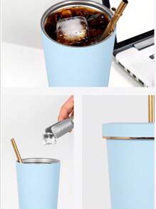 个性化玻璃杯、定制姓名旅行杯、激光雕刻玻璃杯、不锈钢杯、伴娘玻璃杯、保温玻璃杯、双吸管杯、户外杯、汽车杯、生日礼物、女生旅行、夏季杯、单身派对杯、返校礼物杯 500 毫升