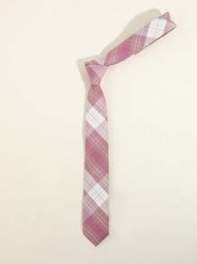 1pc Women's Casual JK Necktie, Plaid, Striped Pattern, School Style Suitable For Shirts, Uniforms, Dates, Campus, Casual Wear, Photo Matching For Dress For Christmas Decor