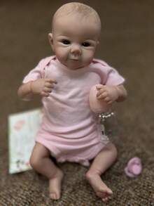 1 件 18 英寸新生娃娃重生逼真柔软触感可爱身体娃娃手工制作，采用 Genesis 涂料，可见血管娃娃玩具，适合儿童礼物以及圣诞节、感恩节和万圣节等节日礼物 - 彩色 - 查看 5