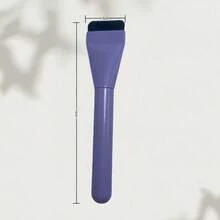 Pincel de maquiagem para base com lâmina ultrafina, pincel de base com cabeça plana, pincel para base líquida facial, pincel de maquiagem facial ultrafino com cabeça plana, pincel de maquiagem para misturar creme de máscara, ferramentas de pincel de base com cerdas sintéticas macias, design portátil, adequado para uso doméstico, em salões de beleza e viagens. Ideal para maquiagem líquida, um ótimo presente de Natal e Halloween para familiares e amigos.