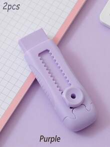 Retractable Push Erasers For Students, Clean, No Residual, Flexible.Suitable For Study, Painting, Office Work. Small And Exquisite, Easy To Carry Back To School, For Middle School Office College Adult Girl And Boy Back To School(Multiple Colors Available),Back To School,School Supplies,School Supplies