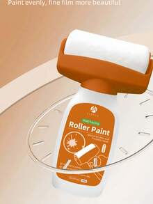 White Paint For Walls, Portable Integrated Paint Roller, Easy-To-Apply Small Drywall Repair Kit, Suitable For Small Areas. White Paint - For Easy Cleaning And Original Walls, Small Roller Brush Repair Kit, Scratch And Yellowing Repair, Water-Based, Ideal Choice For Home Aesthetics. 500g White Paint For Wall Touchup, Paint Roller Kit For Flat, Ceiling Walls