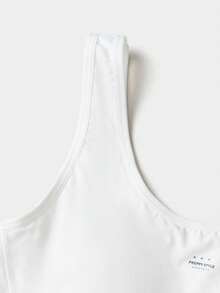 Balabala Top sin mangas de seda de hielo para niñas, sujetador sin espalda - Tono blanco - Ver 3