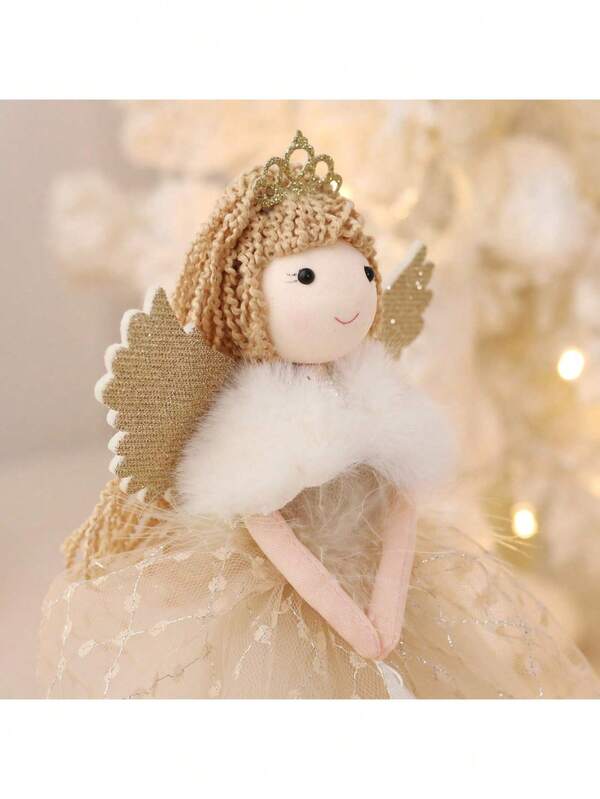 1 pezzo Decorazione natalizia pendente angelo carino, stella per albero di Natale, regalo di Natale, decorazione natalizia per la casa, decorazione per la stanza, decorazione invernale