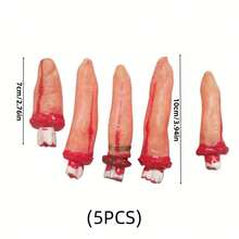 Halloween Decoration Horror Props Bloody Severed Finger Eyeball Ear Prank Toys Fake Body Organs Used For Haunted House Party Supplies, Halloween Decorations, Bizarre Home Decorations, Halloween Party Supplies - Multicolor - View 8