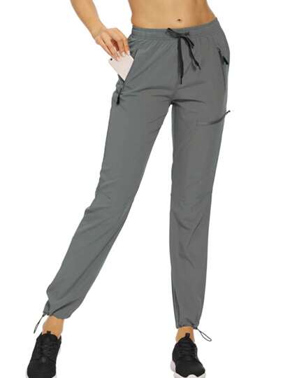 Waterproof Trousers Womens Quick Dry Walking Hiking Cargo Pants With Zipper Pockets Lightweight