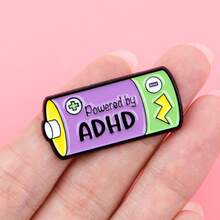 ADHD Enamel Pin Lapel Pins Badges On Backpack Women's Brooch Clothes Gift Jewelry Fashion Accessories - NR12415 - View 5