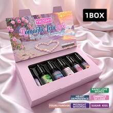 6pcs Romantic Fragrance Essential Oil Set, Gift For Festivals, Diffuser, Candle, Aroma Burner, Car Diffuser, Home Aroma Diffuser, Refill Oil