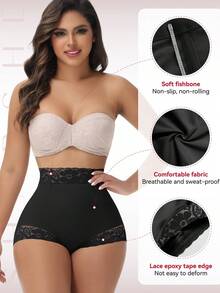 Tummy Control Shapewear Shorts Fajas Colombianas Moldeadoras Compression Underwear Flat Tummy Butt Lifter Panties - 黑色 - 查看 5