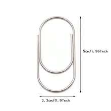 10/20/30pcs 50mm Paperclips Bible Study Supplies Christian Diary Supplies Decorative Metal Clips Religious Stationery Back To School Gifts Office Organizer Desktop Accessories Faith-Based Supplies - Silver - View 2