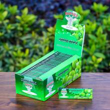 50 Booklets (2500 Sheets)/Box, HORNET Flavored Rolling Papers 1 1/4 Size, 50 Sheets/Booklet, Multiple Flavors Available, Portable Boxed Rolling Papers Smoking Accessories