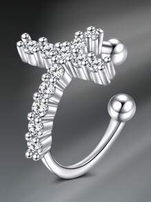 CIZME 1PC Silver Ear Cuff Earrings For Women,Ear Cuff Non Piercing Cartilage Clip Cuff Earrings Fake Earrings,Ear Cuffs For Women Non Piercing Silver Cuff Earrings, Clip On Cartilage Wrap Earring Adjustable Earrings Set, Hypoallergenic Fake Earrings,Clip On Cartilage Earrings For Sensitive Ears,Silver Ear Wrap Earrings For Helix Cartilage - Silver - View 35