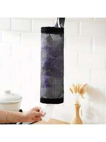 1 pieza Organizador de bolsas de plástico montado en la pared, adecuado para el hogar, la cocina, fiestas de playa de verano, alimentos, camping, organización, decoración de habitaciones, accesorios de cocina, suministros para el hogar y la cocina del Día de San Valentín - Multicolor - Ver 4