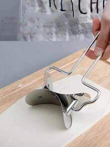 1 pieza Cortador de masa circular de acero inoxidable, rodillo moldeador de masa para hacer empanadillas, raviolis y pasteles para uso en la cocina del hogar