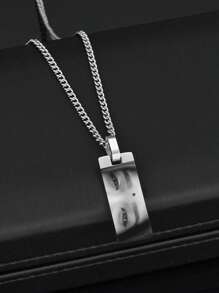 Personalized Photo Necklace, Stainless Steel Chain Laser Engraved Eye Photo Necklace,Custom Engraved Couple Photo Necklaces, Fashion Style Eye Image , Couple Gift Jewelry. Valentine's Day Gifts ,Mother's Day Gifts, Father's Day Gifts - Multicolor - View 9