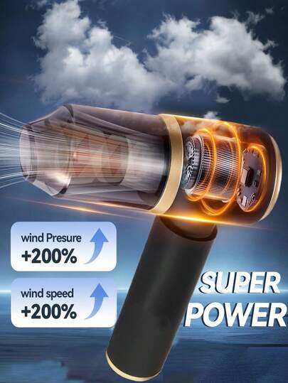 Mini Powerful Car Stofzuiger Cleaner, Cordless Ho hold Cleaning Robot, Blow Suction All In One Cleaner Home, Keyboard, Sofa Wet/Dry Accessories Supplies Small Appliances, Accessories(2400mAh) view 5