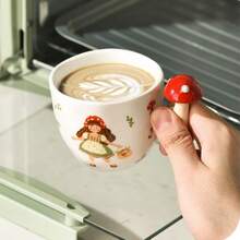 创意蔬菜手柄杯，可爱卡通握手杯，可爱陶瓷杯，精美家用马克杯，牛奶杯，早餐杯，咖啡杯返校 - 多選 - 查看 17