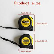 [Best Seller] 1pc Retractable Tape Measure 1M/3ft, 3M/10ft, 5M/16ft Dual Metric/Imperial Scale - Protective Leather Case, Durable & Easy To Read, Steel Blade, Lead-Free, Comfortable Grip, Suitable For Home, Workshop And DIY
