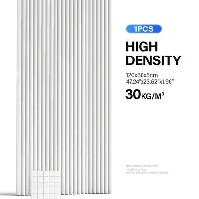 ODEK PRETTY 1包隔音楔形泡沫 - 120x60x5cm | 高密度大尺寸声学处理板 | 适用于家庭办公室、音乐工作室、广播室墙壁 | 改变您的声学空间！（黑/白/灰）