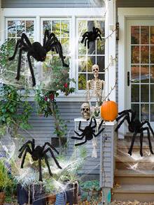 1pc Halloween Decorations Outdoor Spider, Scary Spider Prop Decorations, Halloween Party Decorations Outdoor Garden Party Decorations For Families