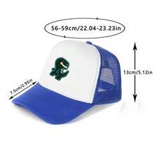 1 Stück Cartoon Muster Mesh Baseball Kappe, modisch und vielseitig, unisex