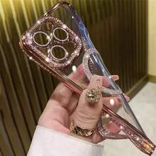 High Quality Diamond Glitter Plating Clear For Magsafe Magnetic Case Cover - 金色 - 查看 3