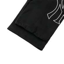 MLB Pantalón casual unisex, estilo básico, estampado, logo grande, tejido elástico en dos direcciones, cómodo pantalón largo para actividades al aire libre, viajes o deportes, 3APTB0551