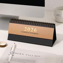 Calendario de escritorio mini 2026, versión horizontal minimalista, estilo INS, decoración de escritorio, planificador, seguimiento mensual - Unitalla - Ver 6