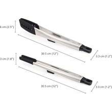 Joseph Joseph Elevate Fusion Set Of 2 Silicone Tongs With Integrated Tool Rests, Stainless Steel - 2 - Xem 5