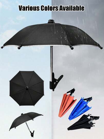 Telefonklämma-paraply, vattentätt solskydd för utomhusbruk med klämmfäste, anti-UV mini-paraply för lätt regn, universellt telefonsolskydd, antireflexbehandlat telefonsolskydd för utomhusbruk, resematerial, träning, skolmaterial, semester, camping, semestermaterial, vår- och sommarval, brudtärnepresenter, rum, sovrumsinredning, strand, resor, för män, för kvinnor, semester, söta saker