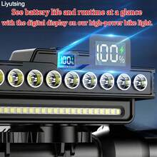 9 LED Ultra-Bright Bike Headlight With Horn: High/Low Beam, 21 SMD, Pedestrian Friendly,Type-C Rechargeable, 7 Lighting Modes, 4000mAh Portable Charger, Power Bank, 120dB Bell, Perfect For Mountain & Road Bikes, Night Riding, Best Gift For Men