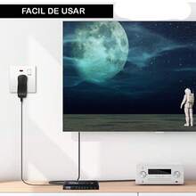 Splitter 4K Divisor De Señal 1 Pantalla A 4 Pantalla HD 3D - Negro - Ver 6