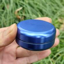 1 pieza/55mm Caja de almacenamiento de tabaco de aleación de aluminio - Impermeable, compacta y portátil, caja de almacenamiento de metal de bolsillo, a prueba de olores, a prueba de humedad y hermética, con tapa con bisagras, fácil de transportar, ideal para preservar cigarrillos, café y artículos pequeños