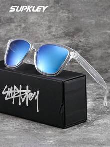 SUPKLEY Gafas de sol de mujer de estilo de vacaciones de lujo exquisitas de la marca SUPKLEY, con lentes TAC, montura ovalada, versátil y clásica, a prueba de viento, polvo y resistente a los rayos UV, con empaque de marca como regalo perfecto