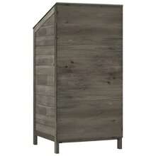 vidaXL Garden Shed For Tool Storage House Outdoor Backyard Solid Fir Wood - Anthracite - 查看 6