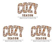 1/2/3 piezas Pegatina de transferencia de calor de hierro con flores de otoño de temporada cálida, adecuada para camisetas, sudaderas, fundas de almohada, tela, bolsas de lona y decoración de ropa, decoración de fiesta festiva, hecho a mano