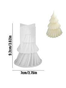 3D Christmas Tree Candle Silicone Mold, DIY Christmas Candle, New Origami Folding Fan Shaped Silicone Candle Mold, Vintage French Style Candle Mold For Home Decor, Bedroom Aromatherapy, Christmas & Wedding Candle Mold 1PC Christmas Christmas Decorations Christmas Pajamas Christmas Gifts Christmas Decor - Multicolor - View 16