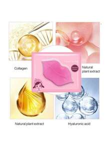Colagenos para Labios Secos Hidratante Mascarilla para Labios Mascarilla Labios Hidratante Reparadora con Colágeno Tratamiento Mejorado Para Labios Secos - Rosa - Ver 10