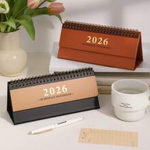 Calendario de escritorio mini 2026, versión horizontal minimalista, estilo INS, decoración de escritorio, planificador, seguimiento mensual - Unitalla - Ver 10