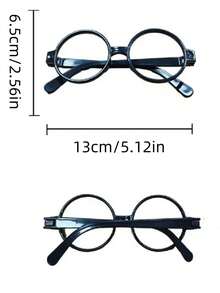 1pc Autumn/Winter Simple Color Block Knit Beanie Hat, Unisex Casual Versatile Christmas Knit Hat With Decorative Glasses